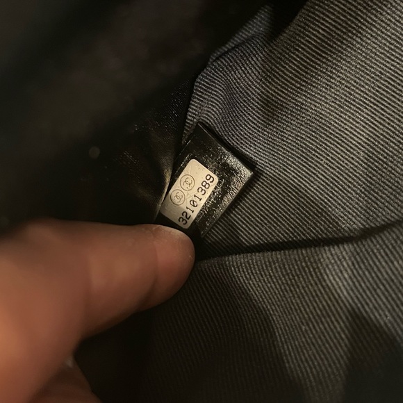 BNIB Chanel black grosgrain nylon foldable tote/clutch quilted gold brand new - Picture 5 of 16